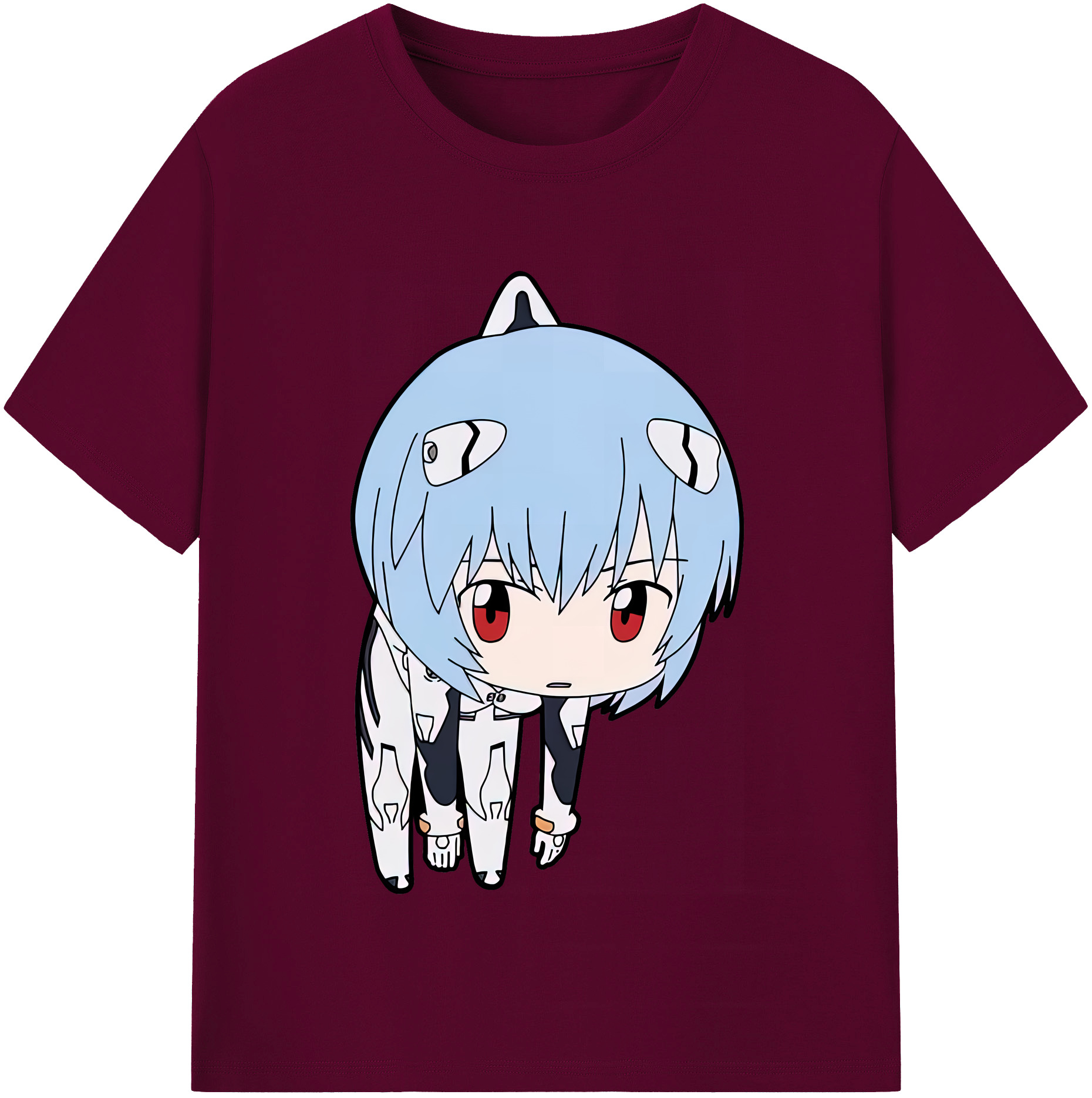 （画像用） EVA 新世紀エヴァンゲリオン レディースカジュアルプリントTシャツ（綿100％）